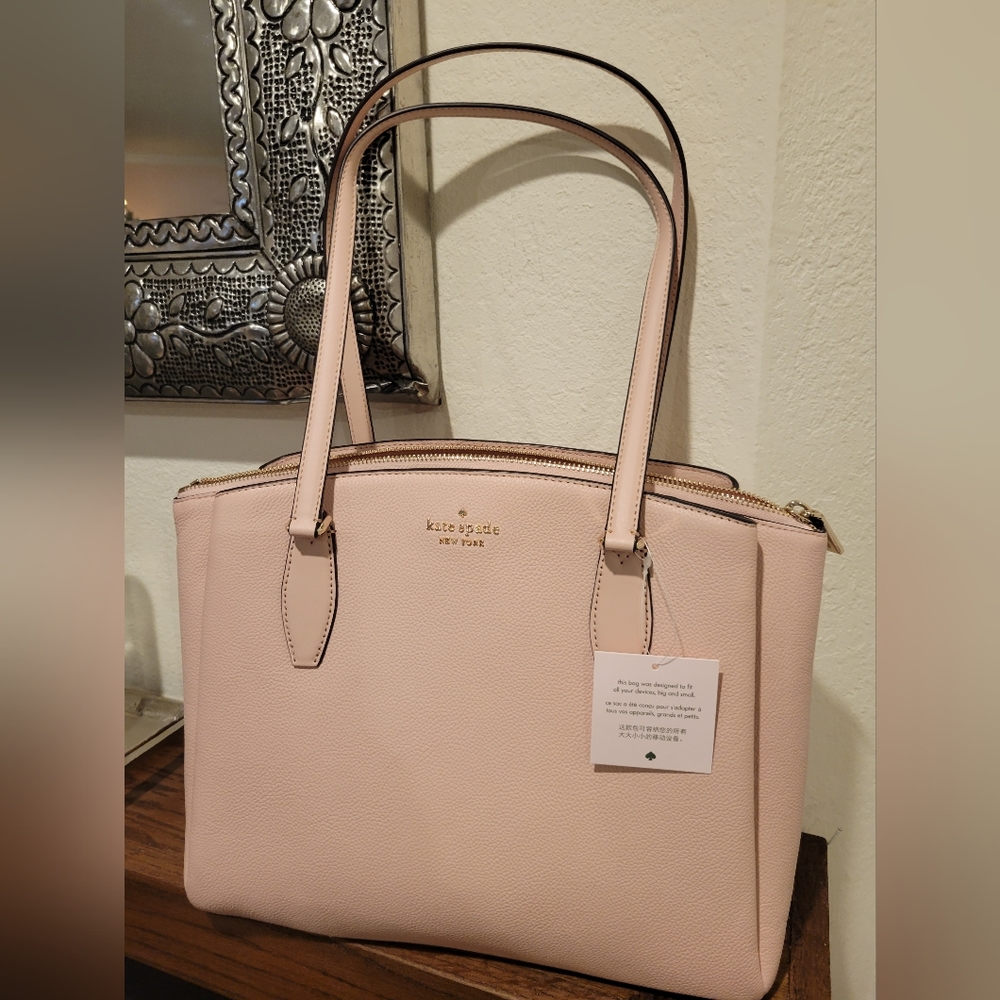 kate spade New York Monet Large Triple Compartment Leather Tote